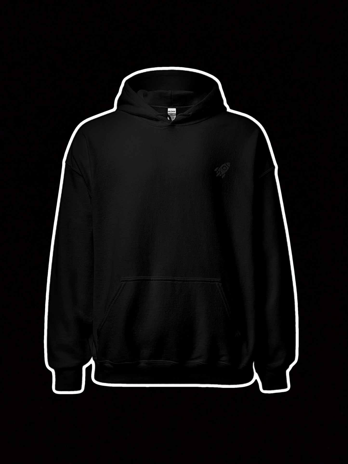 π ROCKET LOGO - Embroidered Premium Hoodie With Poster
