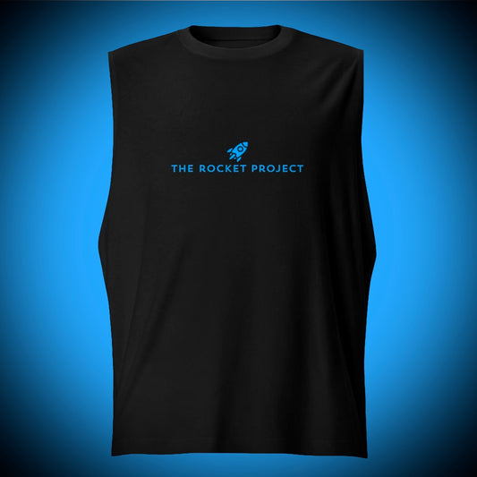 🚀 THE ROCKET PROJECT LOGO - Premium Muscle Vest