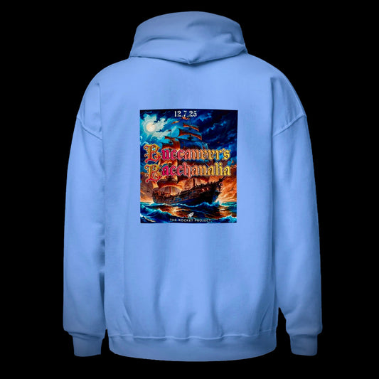 🚀 ROCKET LOGO - Premium Embroidered Heavyweight Hoodie With Poster