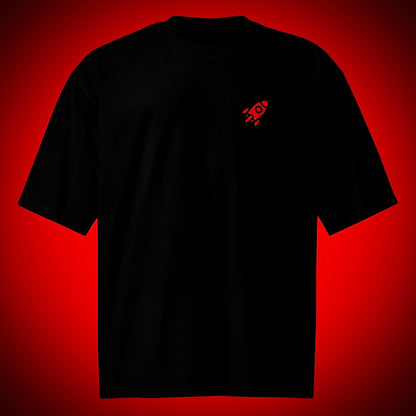 🚀 ROCKET - Premium Embroidered Heavyweight Tee With Poster