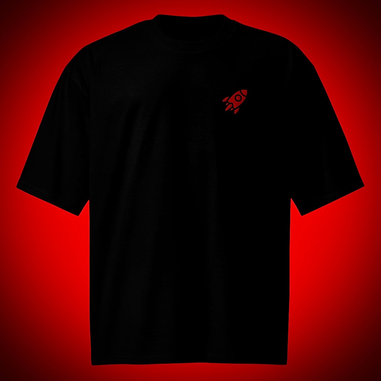 🚀 ROCKET - Premium Embroidered Heavyweight Tee Without Poster