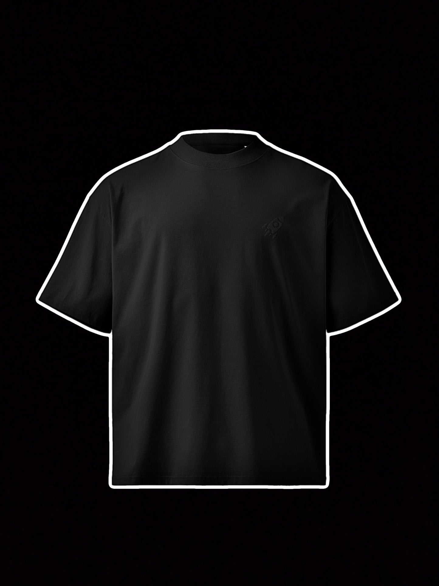 🚀 ROCKET - Premium Oversized Heavyweight Embroidered Tee Without Poster