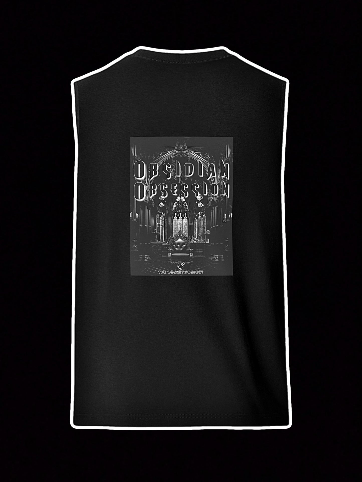 🚀 ROCKET LOGO - Premium Embroidered Muscle Vest With Poster
