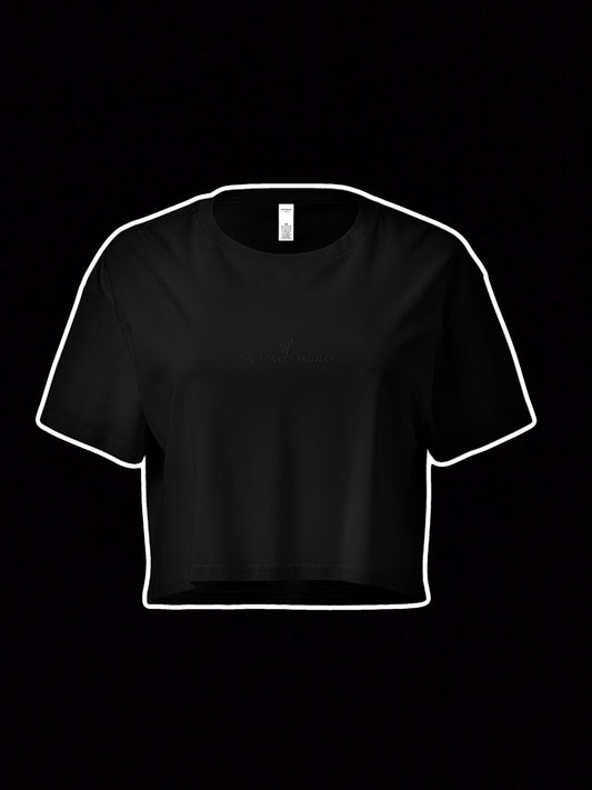 🚀 THE ROCKET PROJECT - Premium Embroidered Crop Tee