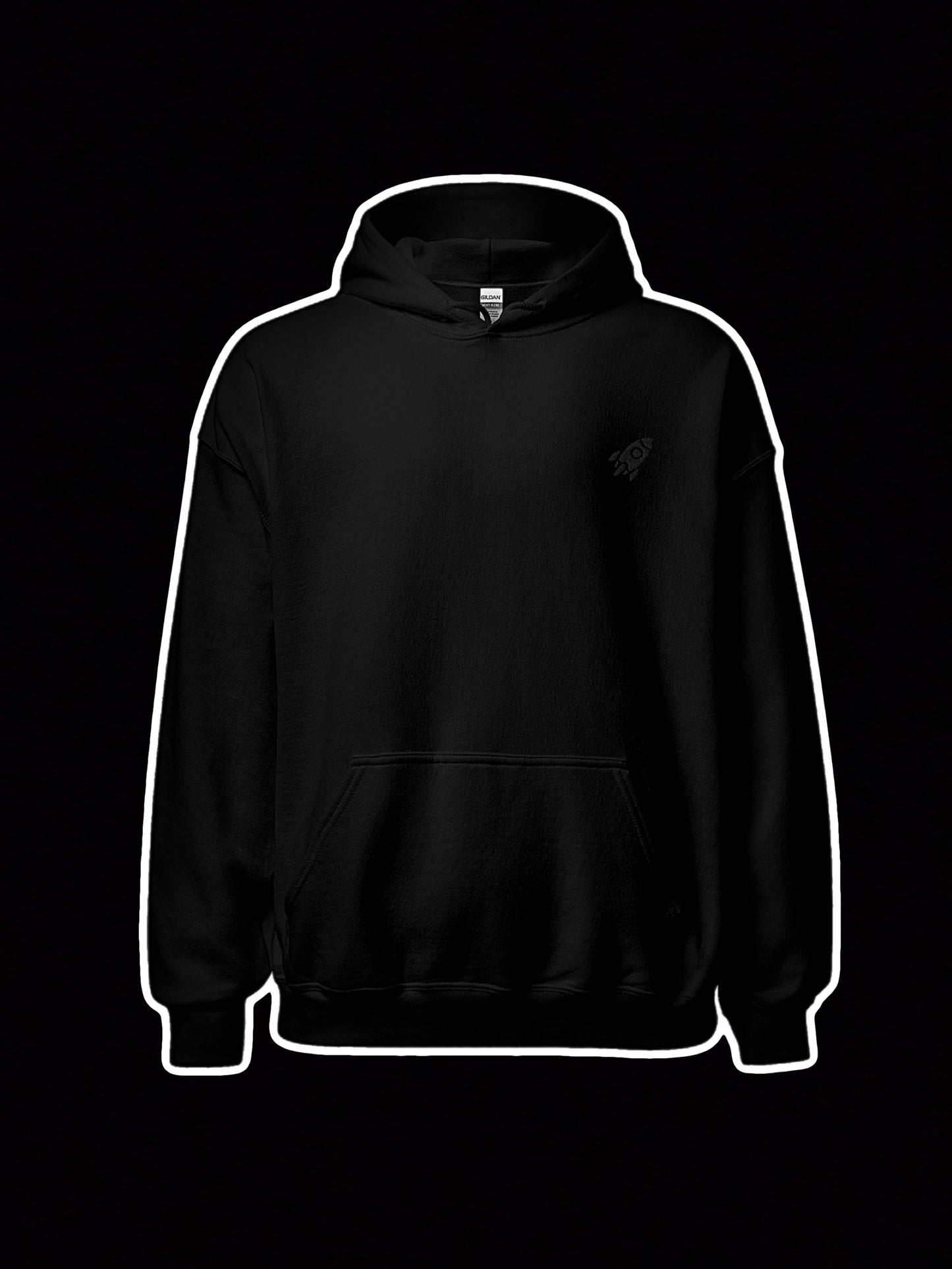 🚀 ROCKET LOGO - Embroidered Premium Hoodie Without Poster