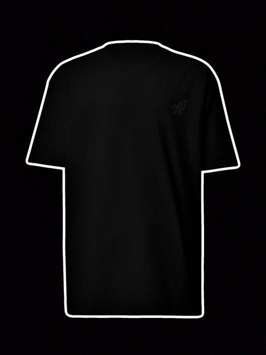 🚀 Rocket Logo - Premium Heavyweight Embroidered Tee Without Poster