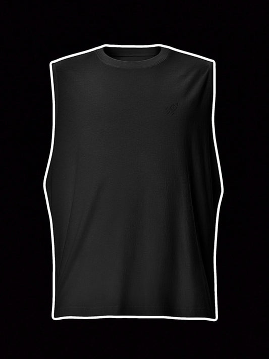 🚀 ROCKET LOGO - Premium Embroidered Muscle Vest Without Poster