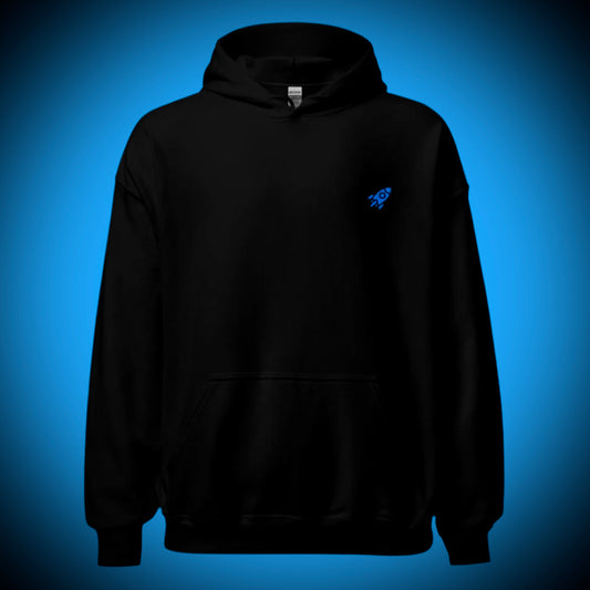 🚀 ROCKET LOGO - Premium Embroidered Heavyweight Hoodie Without Poster