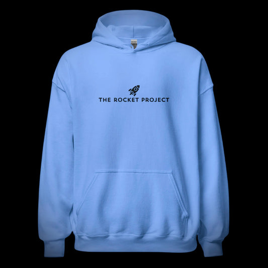 🚀 THE ROCKET PROJECT LOGO - Premium Embroidered Heavyweight Hoodie