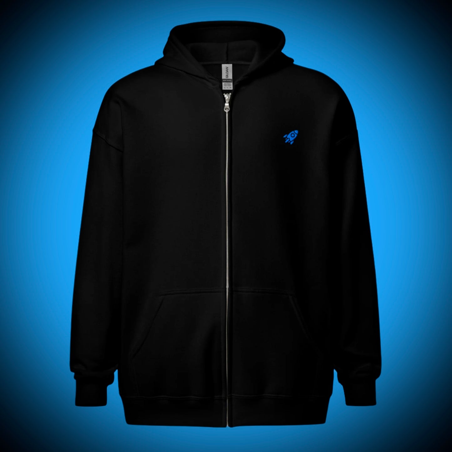 🚀 ROCKET LOGO - Premium Zip Hoodie With Poster