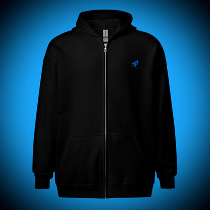 🚀 ROCKET LOGO - Premium Zip Hoodie With Poster