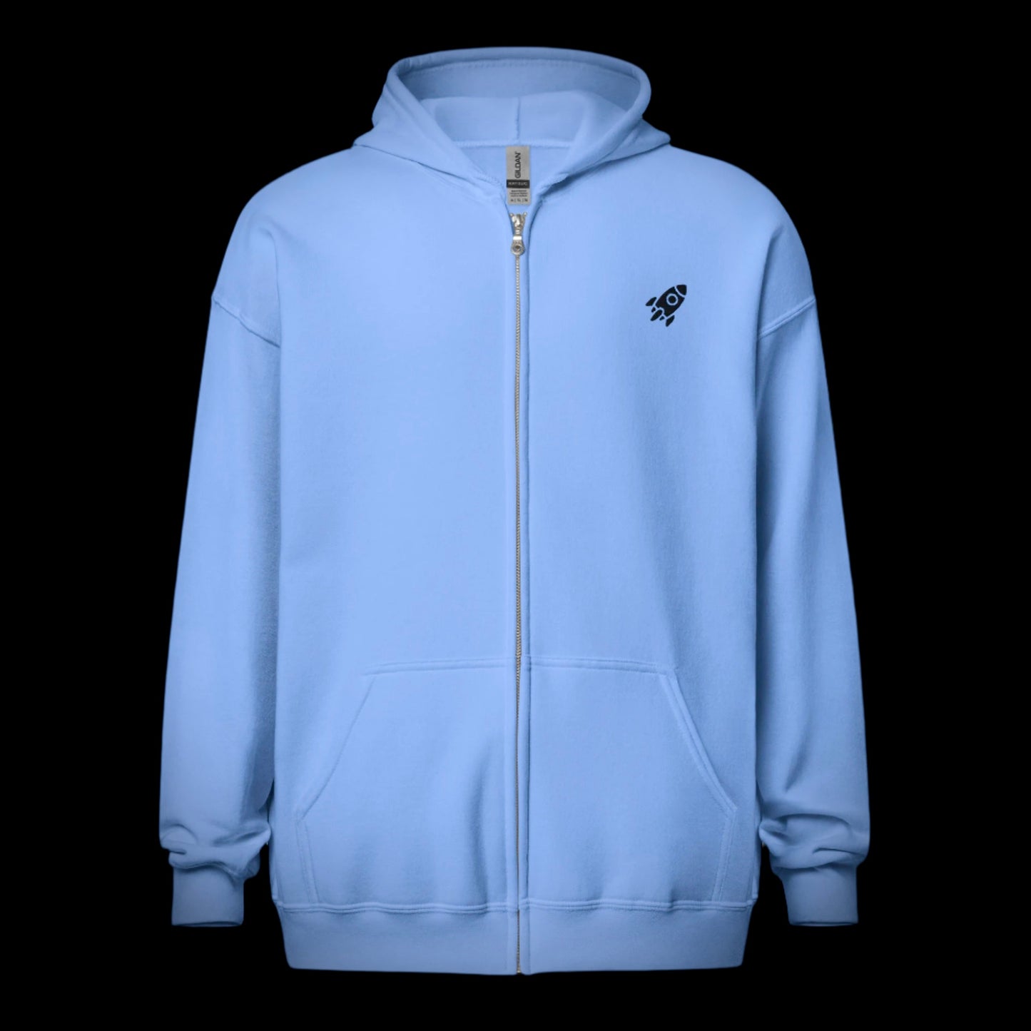 🚀 ROCKET LOGO - Premium Heavyweight Zip Hoodie With Poster