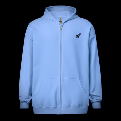 🚀 ROCKET LOGO - Premium Heavyweight Zip Hoodie With Poster