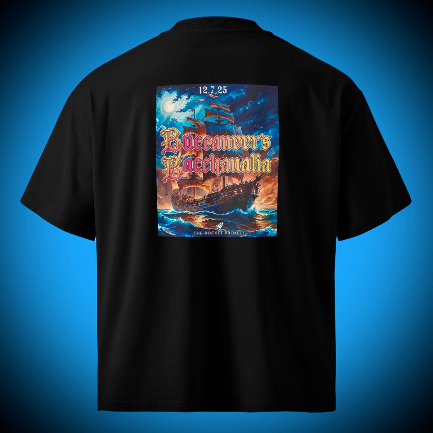 🚀 ROCKET LOGO - Premium Oversized Heavyweight Tee With Poster
