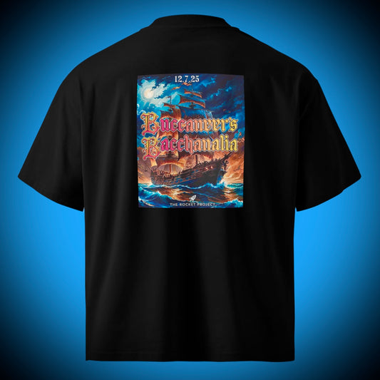 🚀 ROCKET LOGO - Premium Oversized Heavyweight Tee With Poster