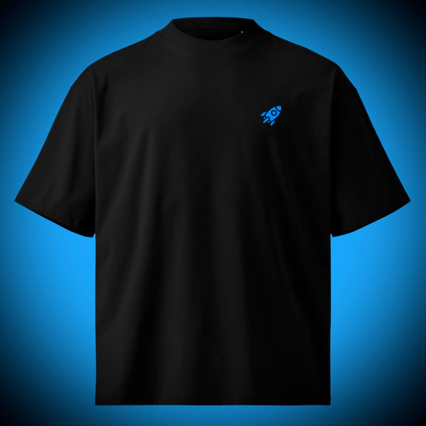 🚀 ROCKET LOGO - Premium Oversized Heavyweight Tee With Poster