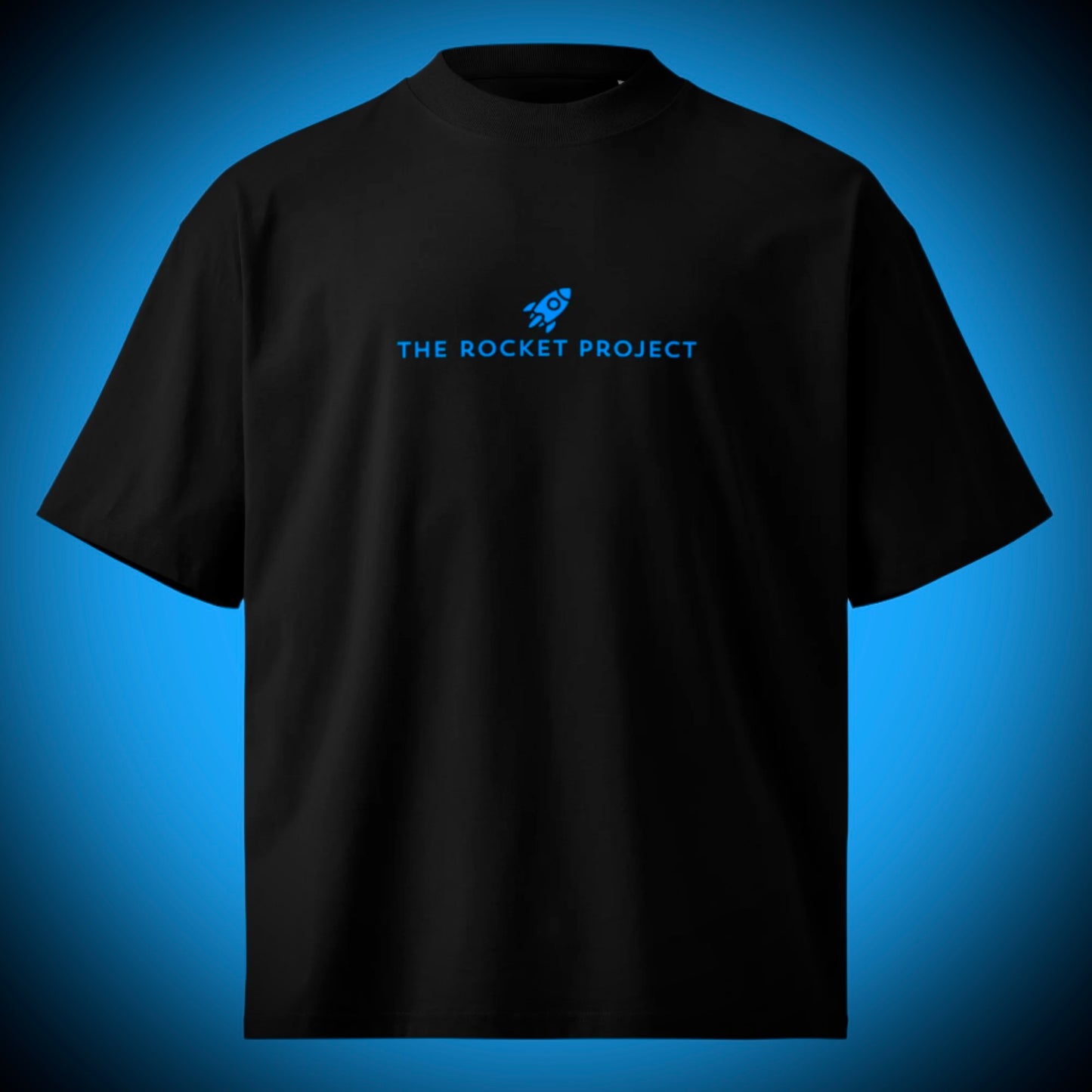 🚀 THE ROCKET PROJECT LOGO - Premium Oversized Heavyweight Tee