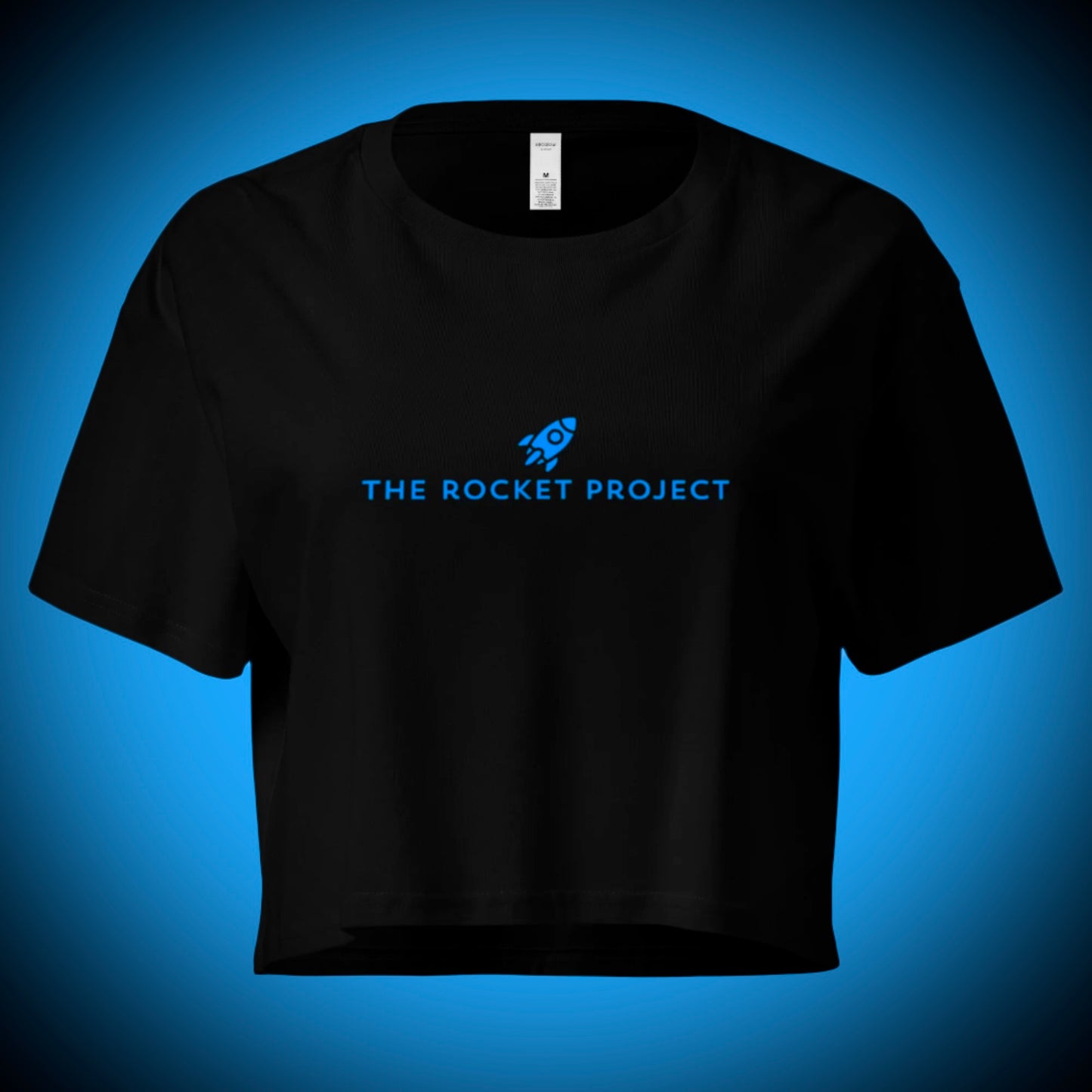 🚀 THE ROCKET PROJECT LOGO - Premium Crop Tee