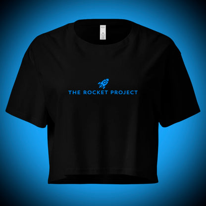 🚀 THE ROCKET PROJECT LOGO - Premium Crop Tee