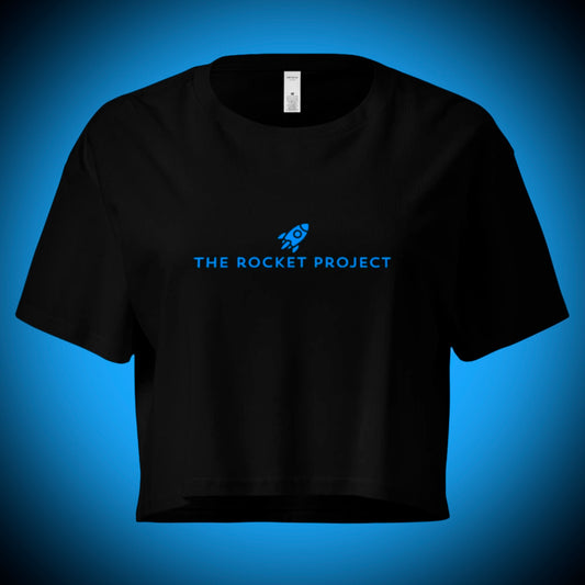 🚀 THE ROCKET PROJECT LOGO - Premium Crop Tee