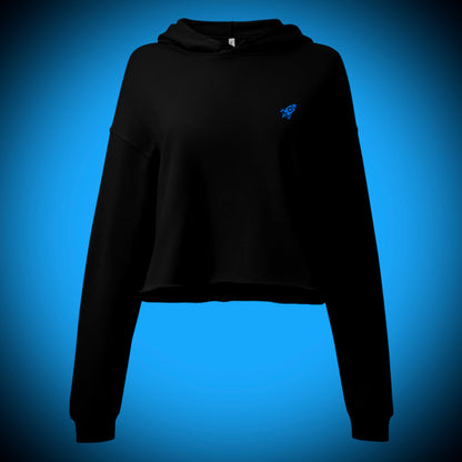 🚀 ROCKET LOGO - Premium Embroidered Crop Hoodie