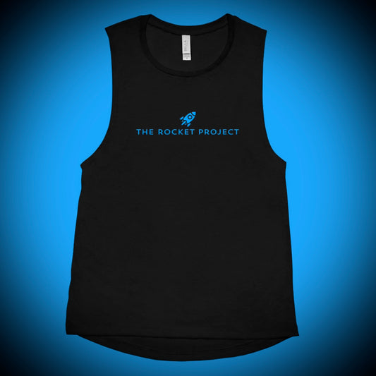 🚀 THE ROCKET PROJECT LOGO - Premium Vest